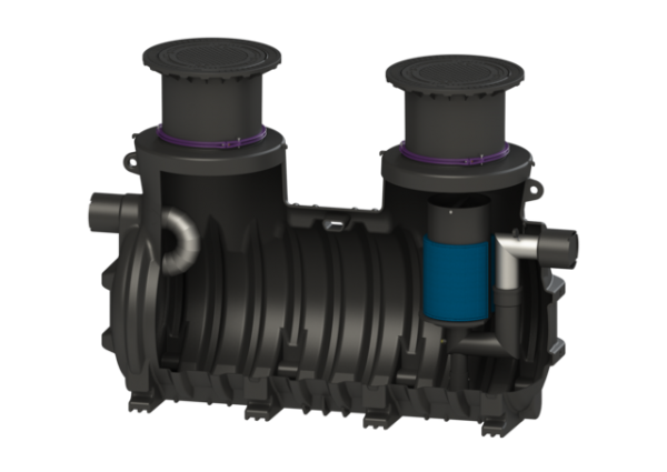 KESSEL Koaleszenzabscheider EasyOil ground, NS 10, Klasse I, 2600 l, D 99710.15D