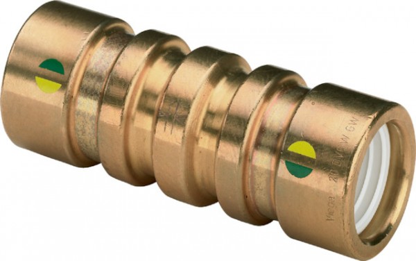 Viega Kupplung mit SC Geopress 9615 in 40mm Rotguss 466398