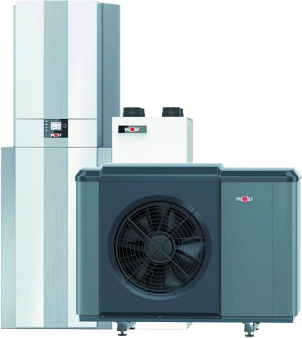 Wolf Haustechnikzentrale CHT-Monoblock Typ: CHT-10/300, inkl. CHA und KWL 9147367