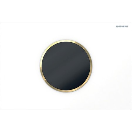Geberit WC-Strg.Batt.,BetPl. Sigma10,berü.los 2- Mengen-Sp. weiß / vergoldet / weiß 115.908.KK.1