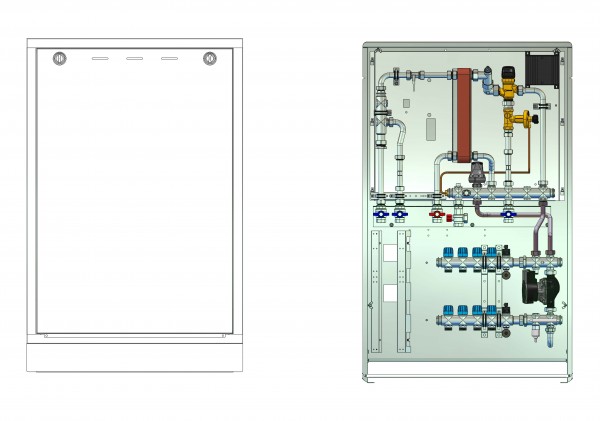 strawa Frischwasser-Wohnungsstation Friwara smart WS12-FBR-Cu-UP-18 4 Hkr.