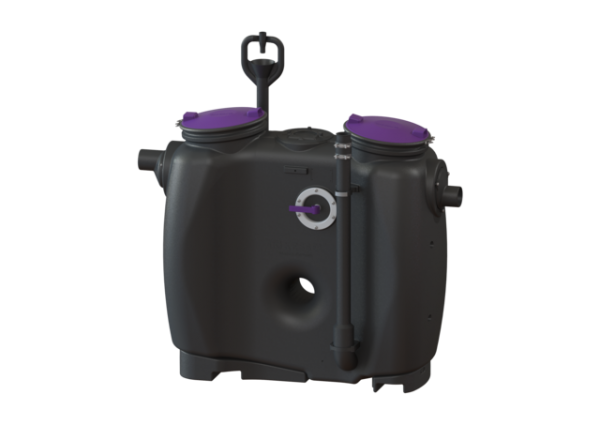 KESSEL Fettabscheider EasyClean free NS 2, Direct, Fülleinrichtung, Schauglas 93002.31/D