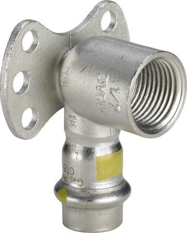 Viega Wandsch. mit SC Sanpress Inox G SC 0225.5 für Gas in 22mm x Rp1/2 edelst. 487324