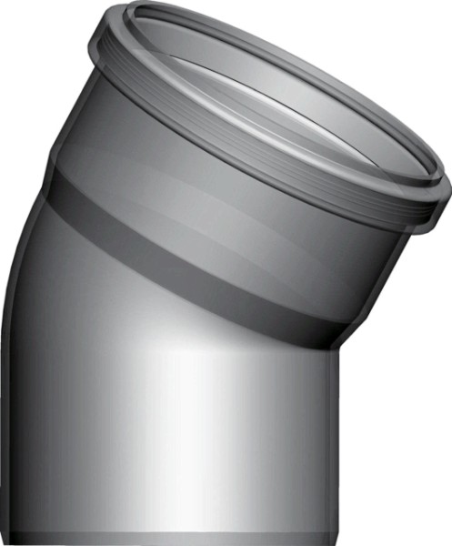 Wolf Abgasbogen DN125 einwandig 30 Grad, aus PP 2651695