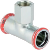 Geberit Mapress C-Stahl T-Stück mit IG d54-Rp1- 54 verzinkt 21322