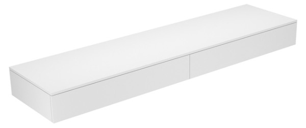 Keuco Sideboard Edition 400 31770, 2 Auszüge, trüffel/Glas trüffel sat. 31770170000