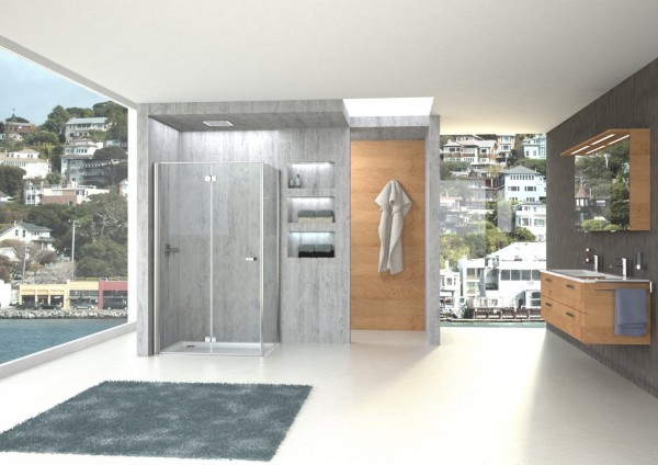 Falt-Pendelt.f.SW li.derby 1400x2000 silber matt ESG transparent G2 VIGOUR