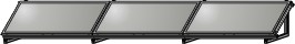 Wolf AluFlex-U Aufstellgerüst Querformat für 3 Kollektoren F3-Q 2484087