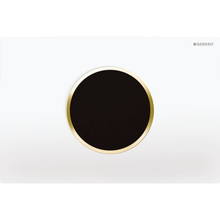 Geberit WC-Strg.Netz.,BetPl. Sigma10,berü.los 2- Mengen-Sp. weiß / vergoldet / weiß 115.907.KK.1