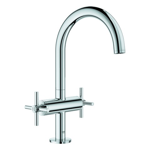 GROHE WT-Einlochbatterie Atrio 21019_3 DN15 L-Size Kreuz-Griff chrom 21019003