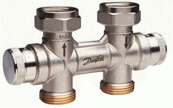 Danfoss dynamischer Hahnblock RLV-KDV für Ventil-HK G 3/4", Durchgang 013G7873