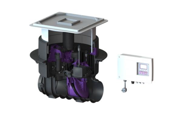 KESSEL Rückstaupumpanlage Pumpfix F o. Spitzende und Muffe, befliesbar 24000X