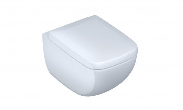 Wand-Tiefspül-WC white ohne Spülrand unsichtbare Befest. weiss PflegePLUS VIG