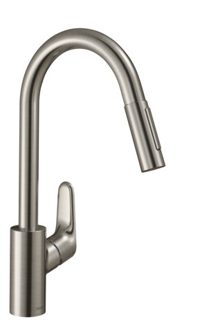 Hansgrohe Spültischmischer 240 Focus M41 Eco Ausziehbrause 2jet edelstahl-optik 31833800