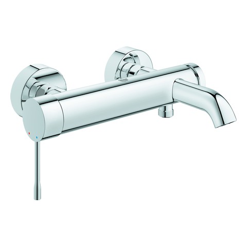 GROHE EH-Wannenbatterie Essence 33624_1 Wandmontage hard graphite gebürstet 33624AL1