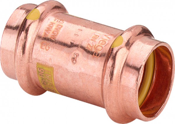 Viega Muffe mit SC Profipress G 2615 für Gas in 12mm Kupfer 347055