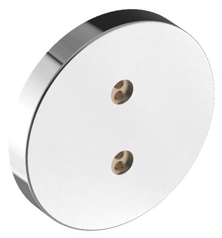 Keuco Wandplatte Plan 17649, Tragkraft für Kosmetikspiegel, sil-elox 17649170099