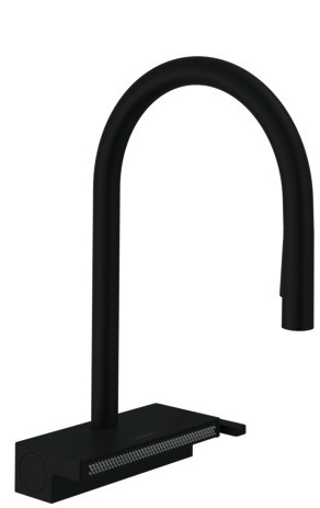 Hansgrohe Spültischmischer 170 Aquno Select M81 Ausziehbrause 3jet sBox mattschwarz 73831670