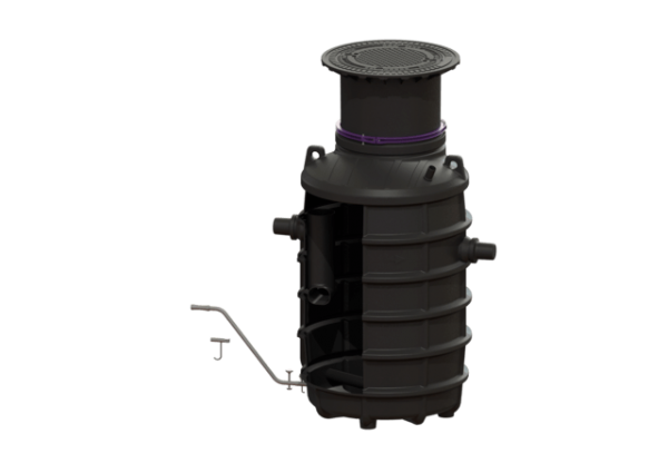 KESSEL Fettabscheider EasyClean ground NS 4, Direct, 800 1200 mm, A/B, links 93004.120B DL