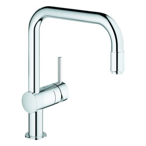 GROHE EH-Spültischbatterie Minta 32067 DN15 U-Auslauf auszb. Mousseur chrom 32067000