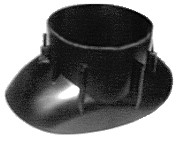Wolf Adapter Klöber Grundplatten DN108 für Schrägdach 20 - 50 Grad, schwarz