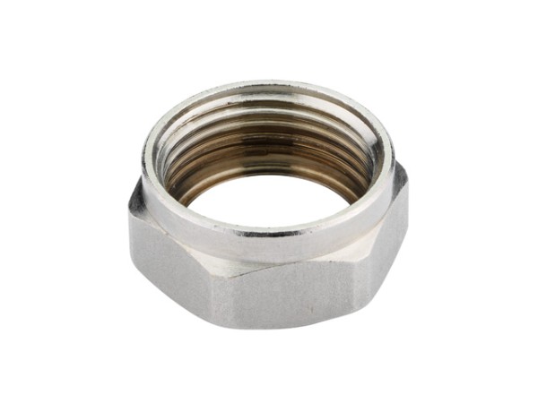 Danfoss R 1 Überwurfmutter für RA,RAV(L),FJV,RLV,AVDO,VMT vernickelt 013G3186
