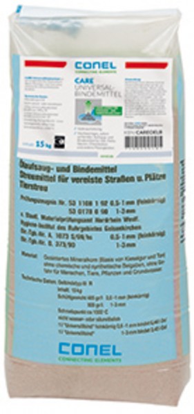 CARE Universal-Bindemittel 15kg Sack(30l z.Aufsaugen von Ölen,Fetten,Säuren CONEL