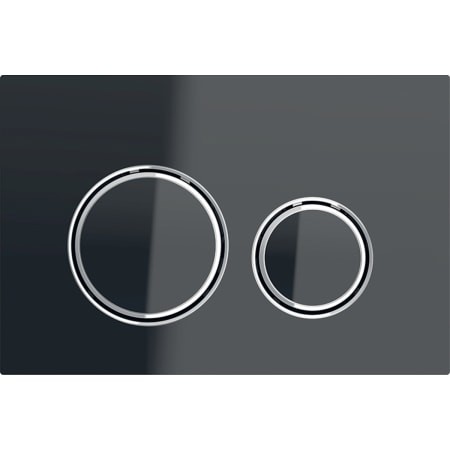 Geberit BetPl. Sigma21, für 2-Menn-Sp. Glas schwarz 115.884.SJ.1