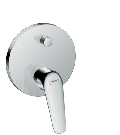 Hansgrohe Wannenmischer Unterputz Novus Fertigset chrom m.Sicherungskombination 71046000