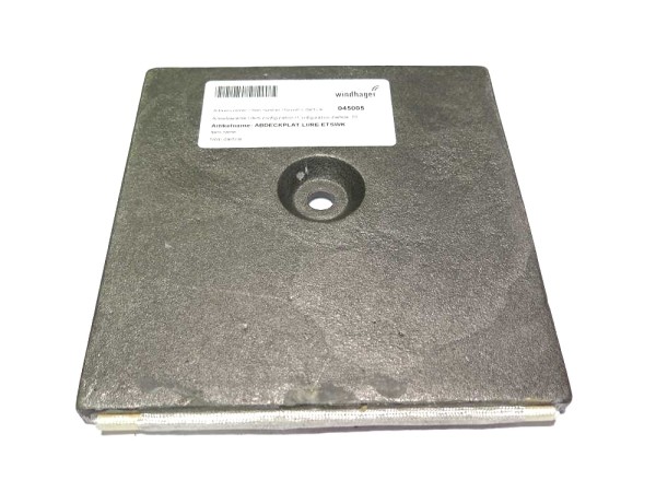 WINDHAGER ABDECKPLAT.LI/RE.ETSWK Abdeckplatte li./re.mit Dichtschnur Feue 045005