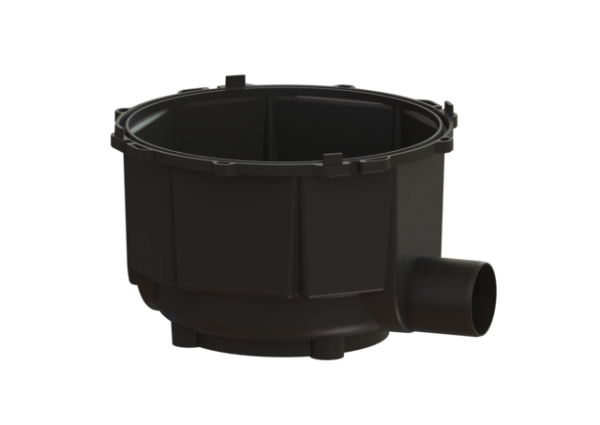 KESSEL Bodenteil mit Auslauf DN100 seitl. 850009