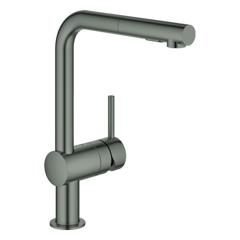 GROHE EH-Spültischbatterie Minta 30274 L-Ausl. azb. Spülbr. hard graphite geb. 30274AL0