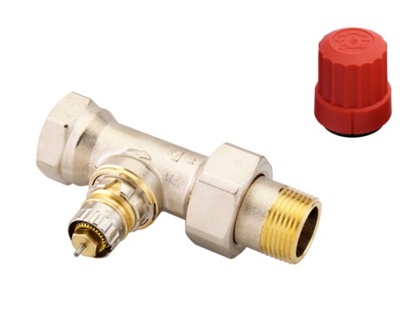 Danfoss Ventilgehäuse RA-N 20 R 3/4, Durchgang, matt vernickelt 013G0036