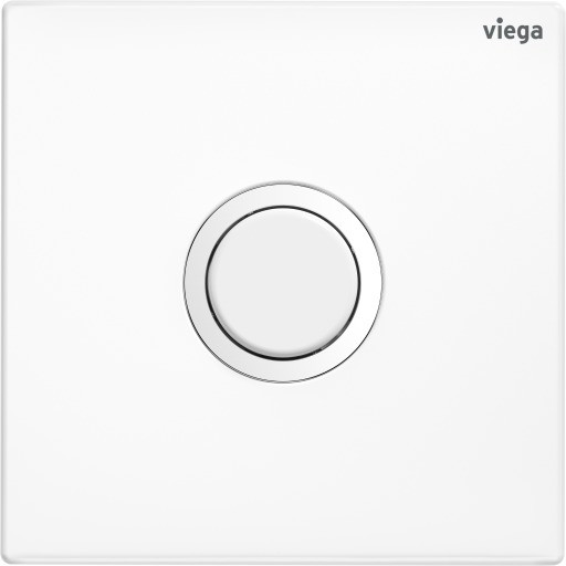 Viega Urinal Betätigungsplatte VfP 11 8631.2 in Edelstahl verkehrsweiß 774615