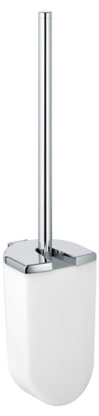 Keuco WC-Bürstengarnitur Elegance 11664, mit Opak-Kunststoff-Einsatz, verchromt 11664010100