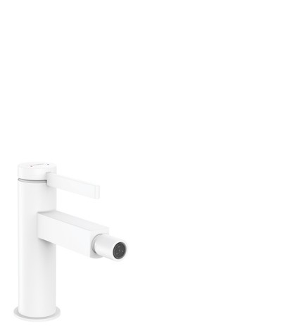Hansgrohe Bidetmischer Finoris mit Push-Open Ablaufgarnitur mattweiss 76200700