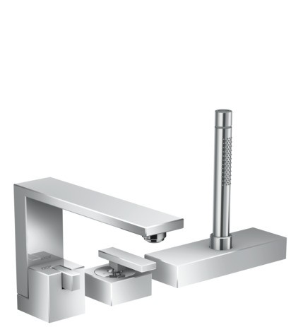 Hansgrohe 3-Loch Wannenmischer Axor Edge F-Set chrom Wannenrandmontage 46430000