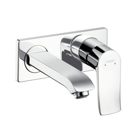 Hansgrohe Waschtischmischer Unterputz Metris LowFlow F-Set chrom kurzer Auslauf 31251000