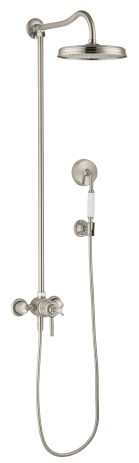 Hansgrohe Showerpipe Axor Montreux brushed nickel mit Thermostat 16570820