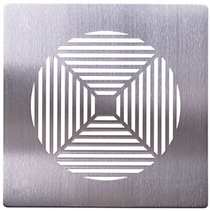 Pluggit Abluftblende Square Edelstahl, quadratisch EVBP5