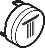 Hansgrohe Druckknopf Symbol Kopfbrause Rain groß edelmatt 93571880