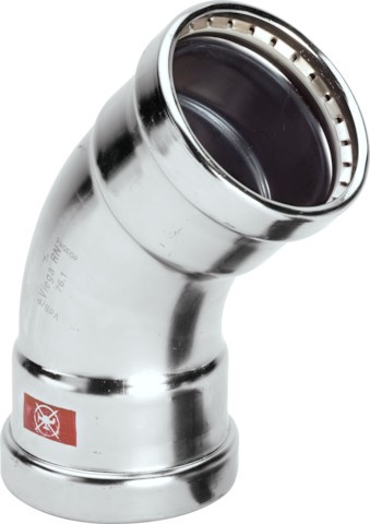 Viega Bogen 45 Grad mit SC Prestabo 1126XLLF in LABS-frei in 88,9mm 716288