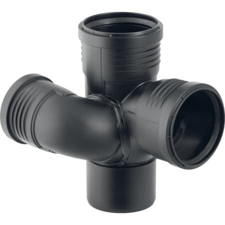 Geberit Silent-PP Schachtbonabzweig 87,5Gr rechts d90/75/90 390.463.14.1