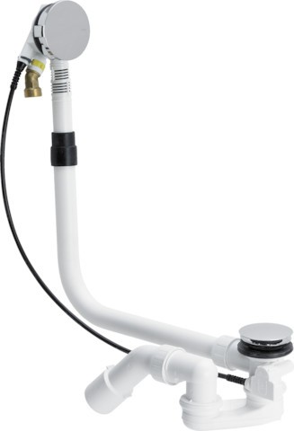 Viega Ab-und Überlauf Multiplex Trio 6161.60 in 725mmxDN40/50 verchromt 727741