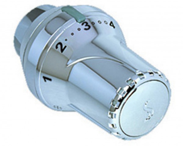 COSMO Thermostatkopf Chrom m.Nullstellg. mit Klemmanschluss für Danfoss