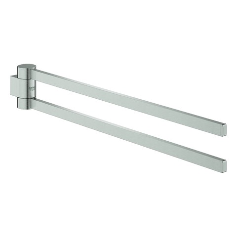 GROHE Handtuchhalter Selection 41063 2-armig schwenkbar supersteel 41063DC0
