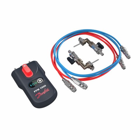 Danfoss Digitales Messgerät PFM 1000 inkl. Temperaturfühler und Messadapter 003Z8260