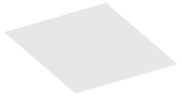 Keuco Abdeckplatte Edition 90 39024, für Sideboard 39024, Glas weiß satiniert 39024279000