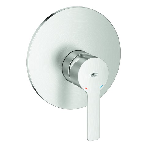 GROHE Einhand-Brausebatterie Lineare 19296_1 Fertigmontageset supersteel 19296DC1