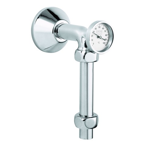 GROHE Abgangsbogen 12442 mit Thermometer mit Quetschverschraubungen 3/4"x1" chrom 12442000